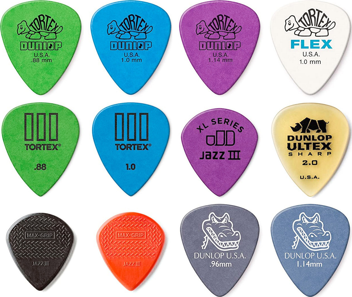 Dunlop Πένες Κιθάρας Electric Pick Variety Pack PVP113 Σετ 12τμχ