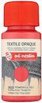 Royal Talens Art Creation Textile Opaque Liquid Craft Paint Red for Fabric 3023 Powerful 50ml