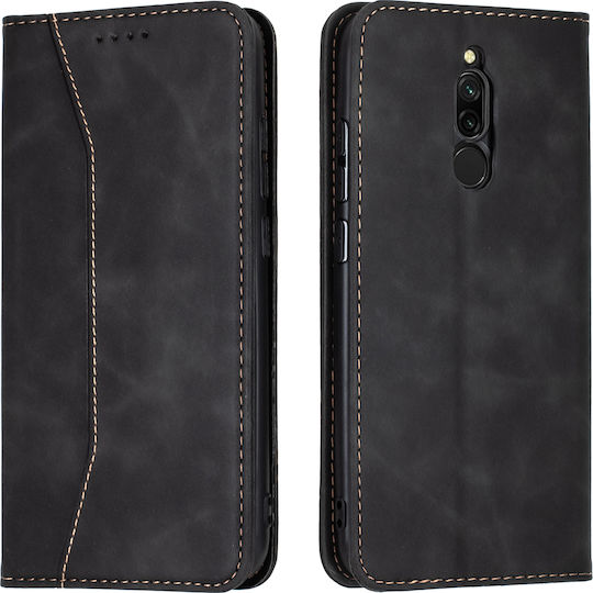 Bodycell PU Leather Wallet Piele artificială Negru (Redmi 8)