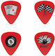 D'Andrea Guitar Pick Cool Plecs Rockabilly Thickness 0.71mm Packaging 1pc Medium