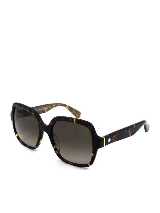 Kate Spade Katelee Women's Sunglasses with Brown Tartaruga Plastic Frame and Brown Lens