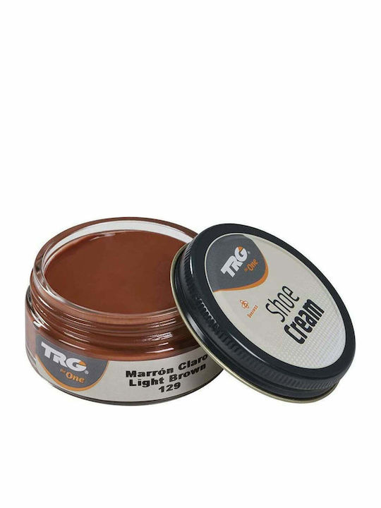 TRG the One Κρέμα Βαφή για Δερμάτινα Παπούτσια Light Brown 50ml