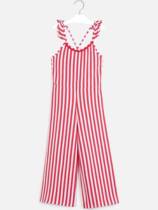 Kids' Fabric Jumpsuit Red