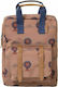 Fresk Lion School Bag Backpack Kindergarten in Beige color