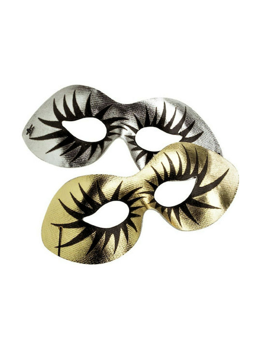 Eye Mask Gold Silver 73456 - Silver