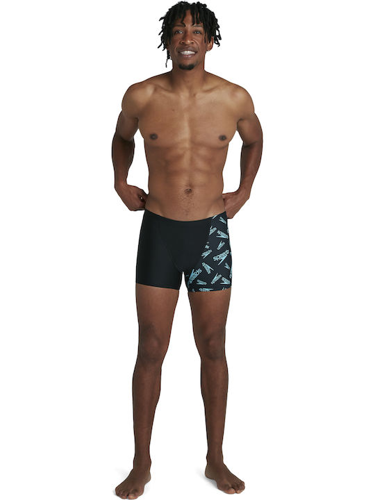 Speedo Men's Swimwear Printed Shorts Black