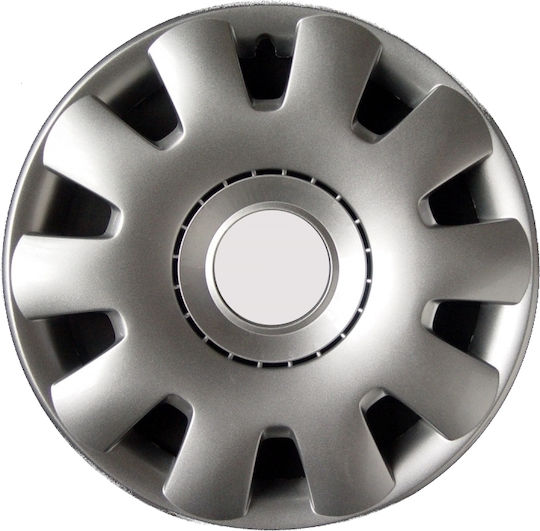 Farad Auto Radkappen Set mit Marke VW 4Stück 15" Silber