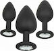 Calexotics Silicone Gem Anal Kit Anale Plugs Elektrische Gitarren Black
