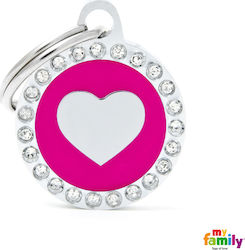 My Family Glam Inimă Cu Swarovski Etichetă Pent...