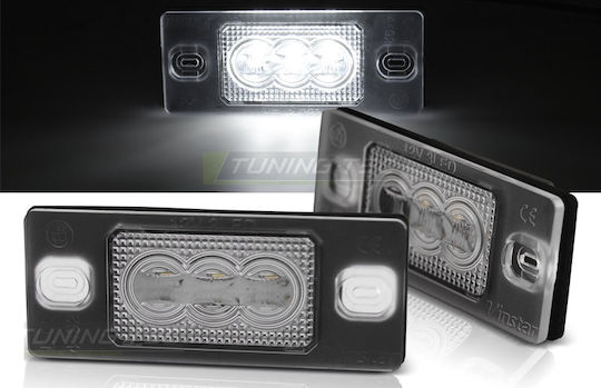 Vinstar License Plate Lights Led 12V for Volkswagen Touareg Porsche Cayenne 7L / Tiguan 5N / Golf V, VI, Combi / Porsche Cayenne 9PA Canbus 2pcs