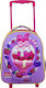 Diakakis Num Noms 3D School Bag Trolley Kindergarten Purple