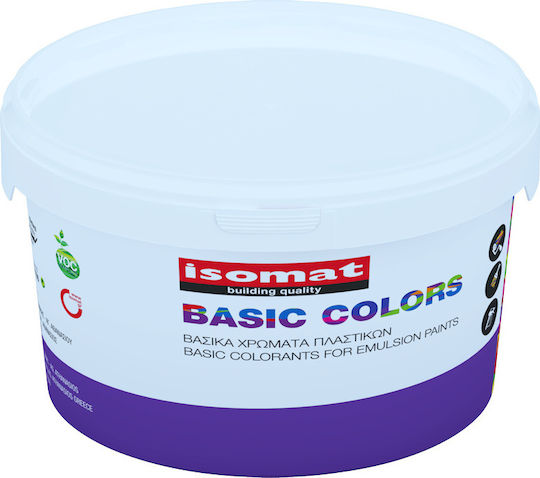 Isomat Basic Colors Plastik Farbe für Innenbereich Verwendung Rot 200ml