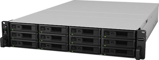 Synology RackStation RS3621RPxs NAS Rack with 12 slots for HDD/SSD and 4 Ethernet ports