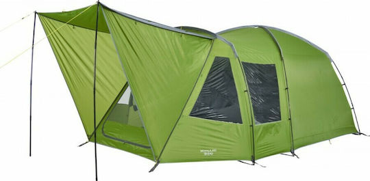 Vango Mokala 450 Camping Tent Tunnel Green with Double Cloth 4 Seasons for 4 People 540x280x180cm