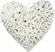 JK Home Decoration Ψάθινη Καρδιά 2Pack 10x10cm 2τμχ