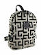 Ames Olyfos Μedium Damen Tasche Rucksack Beige/Black