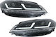Osram Μπροστινά Φανάρια Led για Volkswagen Golf VII DRL Full Led Halogen Version Black 17-19 2τμχ