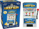 Slot Machine Money Box Plastic Blue