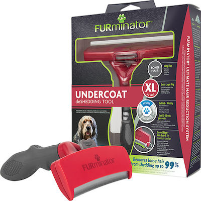 FURminator Tool Χτένα XL για Μακρύτριχους Σκύλους με Ξυράφι για Απομάκρυνση Τριχών