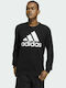 Adidas Essentials Big Logo Men's Sweatshirt Jacket Black