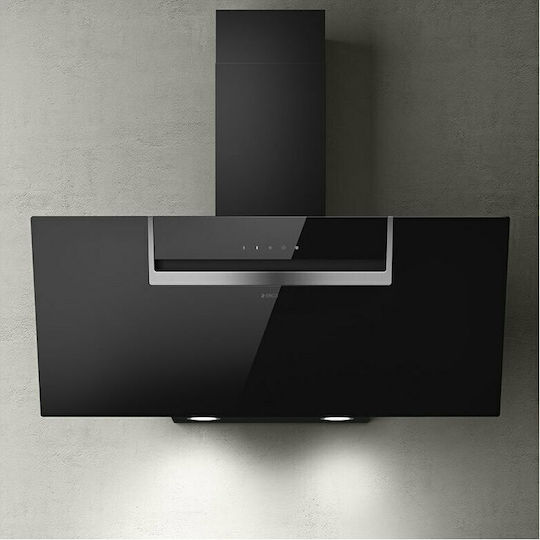 Elica Sheen-S BL/A/90 Chimney Vent Hood 90cm Black