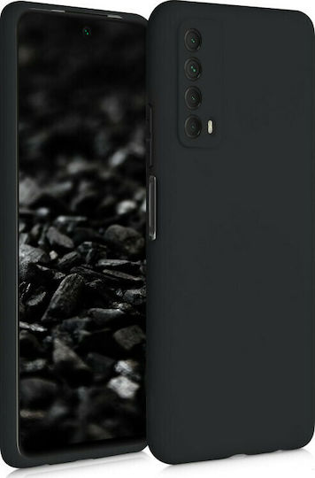 KWmobile Umschlag Rückseite Silikon Black Matte (Huawei P Smart 2021)