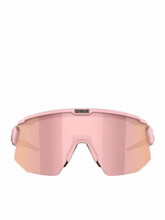 Bliz Breeze Unisex Sunglasses with Pink Plastic Frame and Pink Lens 52102-49