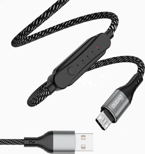 Dudao Braided USB 2.0 spre micro USB Cablu Negru 1m (L7XSM) 1buc