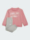 Adidas Παιδικό Σετ Φόρμας Ροζ 2τμχ Essentials