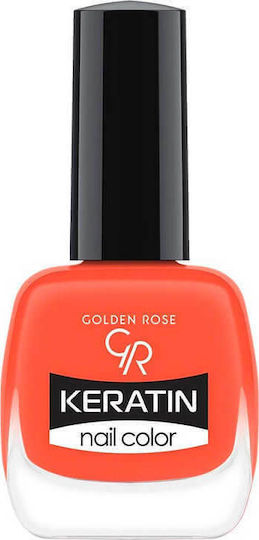 Golden Rose Keratin Glossy Orange Nail Polish 33 10.5ml