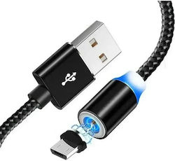 Ezra DC38 Braided / Magnetic USB 2.0 σε micro USB 1.2m Μαύρο Ezra DC38 Braided / Magnetic USB 2.0 σε micro USB 1.2m Μαύρο