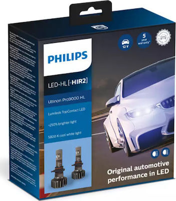 Philips Lamps Ultinon Pro9000 HL Led HIR2-9012 LED 5800K Cold White 12V 20W 2pcs