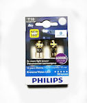 Philips Λάμπες Αυτοκινήτου X-treme Vision T10 LED 6000K Ψυχρό Λευκό 12V 2τμχ