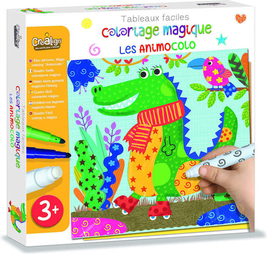 Crealign Painting Magic Markers Jungle Animals for Children 3+ years Years