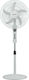 Evivak Pedestal Fan 60W with a 45cm Diameter Remote Control White