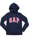 GAP Kids Sweatshirt with Hood and Pocket Navy Blue