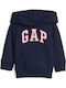 GAP Kids Sweatshirt with Hood and Pocket Blue