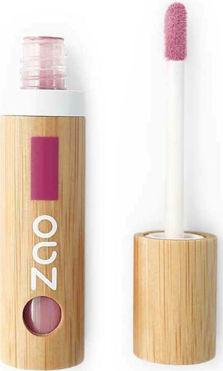 Zao Organic Makeup Organic Lip Polish Течност Червило Матов 037 Rosewood 3.8gr