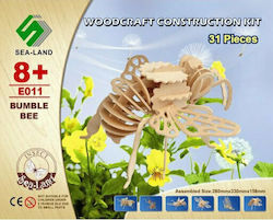 Anelixi Wooden Construction Toy Assembled Construction: Kηφήνας for 8+ years