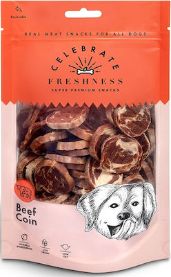 Celebrate Freshness Beef Coin Dog Treat Low Grain with Calf 100gr 84084