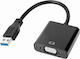 Cabletech Convertor USB-A masculin în VGA feminin 1buc DM-0984