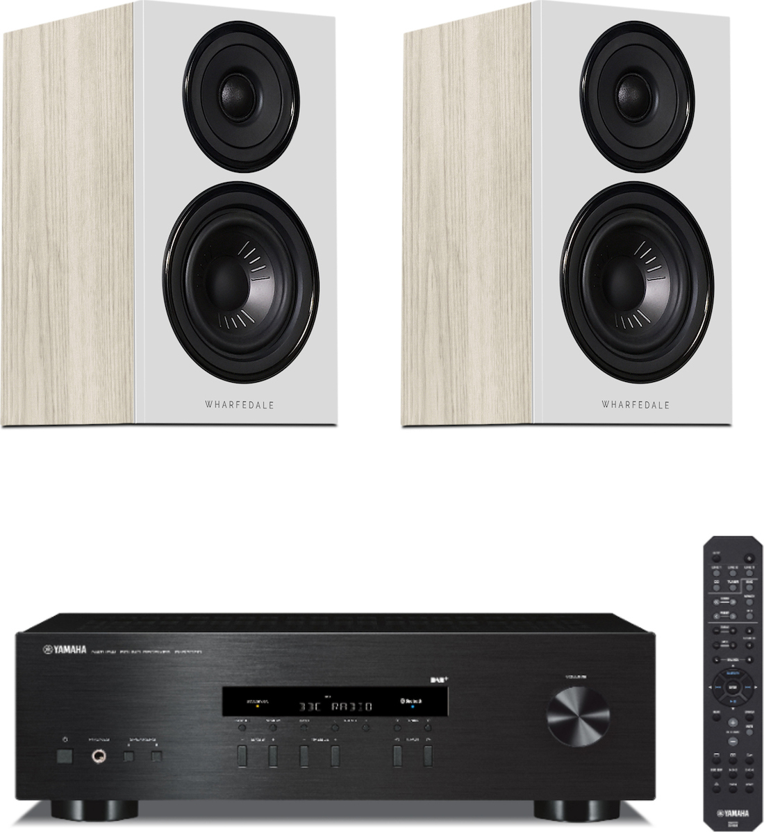 Yamaha Ολοκληρωμένος Ενισχυτής Hi-Fi Stereo R-S202D + Wharfedale ...