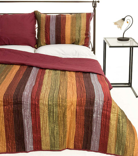Silk Fashion 6329 Set Coverlet Single Bordeaux 160x220cm 2pcs