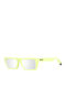 Polaroid Men's Sunglasses with Yellow Plastic Frame and Silver Polarized Mirror Lens PLD MSGM 1/G YDVEX