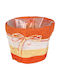 Keskor Planter Fabric Orange 14.5x14.5x11cm.