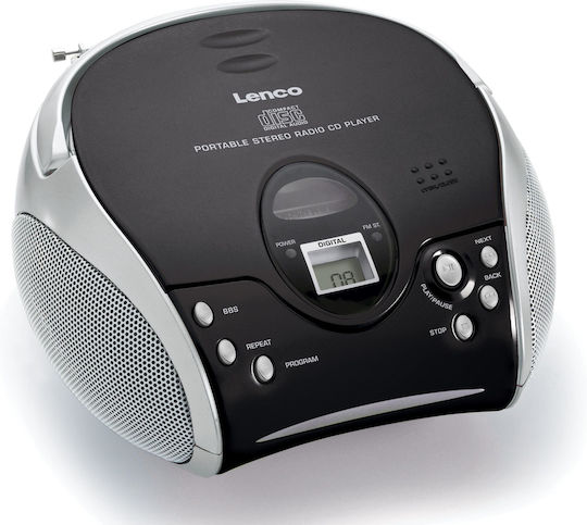 Lenco Tragbares Soundsystem mit CD / MP3 / Radio Schwarz
