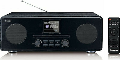 Lenco Portable Radio-CD Player Equipped with Bluetooth / CD / Radio Black