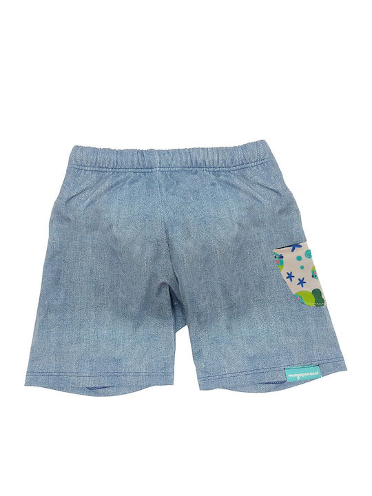 Mayoparasol Kinder Badeanzug Badeshorts Hellblau