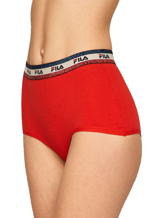 High-waisted Women's Boxer Red