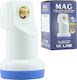 MAG Universal LNB Single (1 Εξόδου) με Χαμηλό Όριο Θορύβου 0.1dB